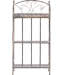 Reol VILLADOSE Metal 117 cm 60 cm Sort