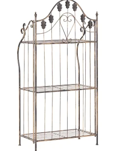 Reol VISANO Metal 123 cm 59 cm Sort