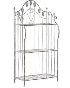 Reol VISANO Metal 123 cm 59 cm Grå