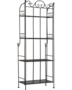 Reol ISERNIA Metal 155 cm 61 cm Sort