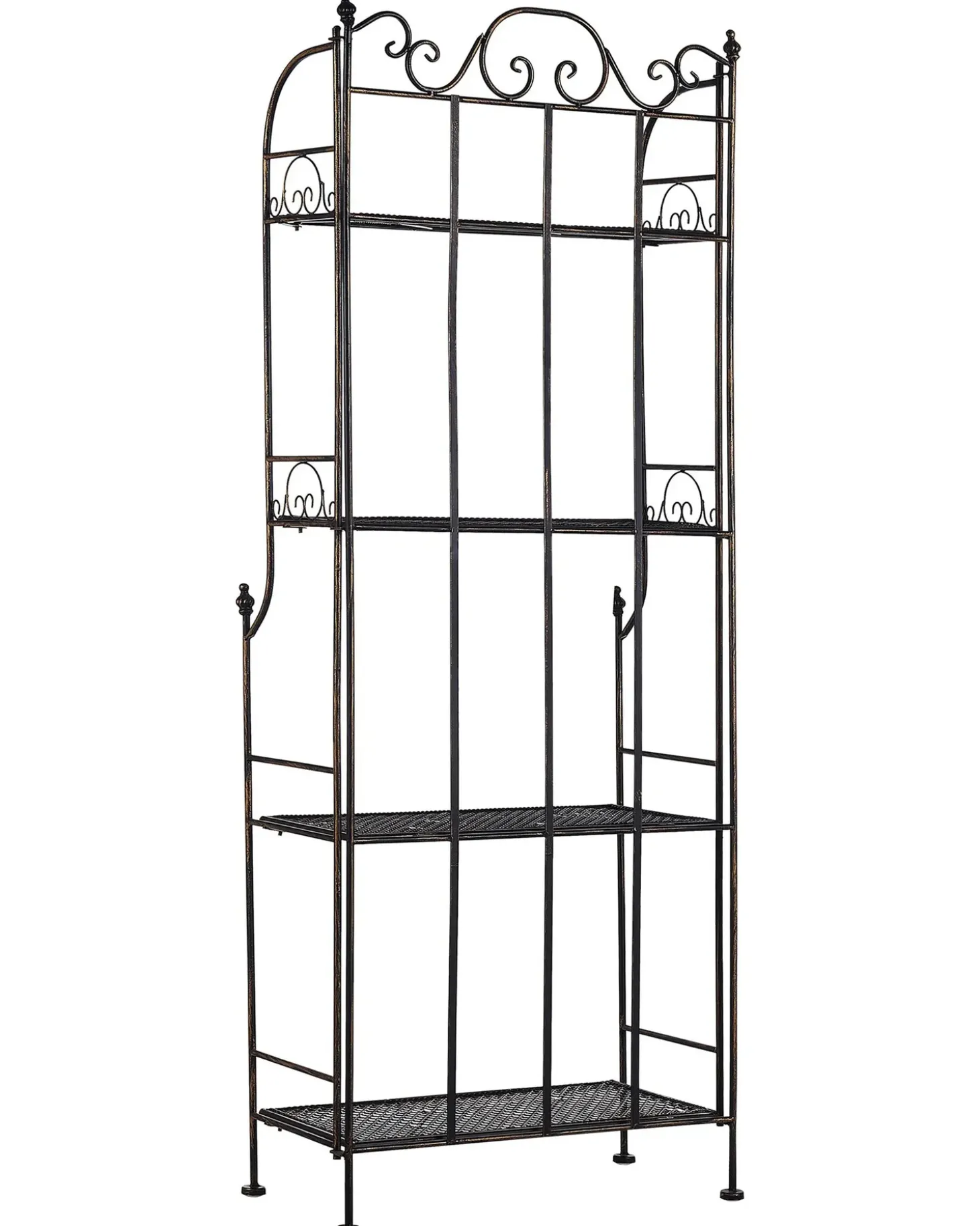 Reol ISERNIA Metal 155 cm 61 cm Sort