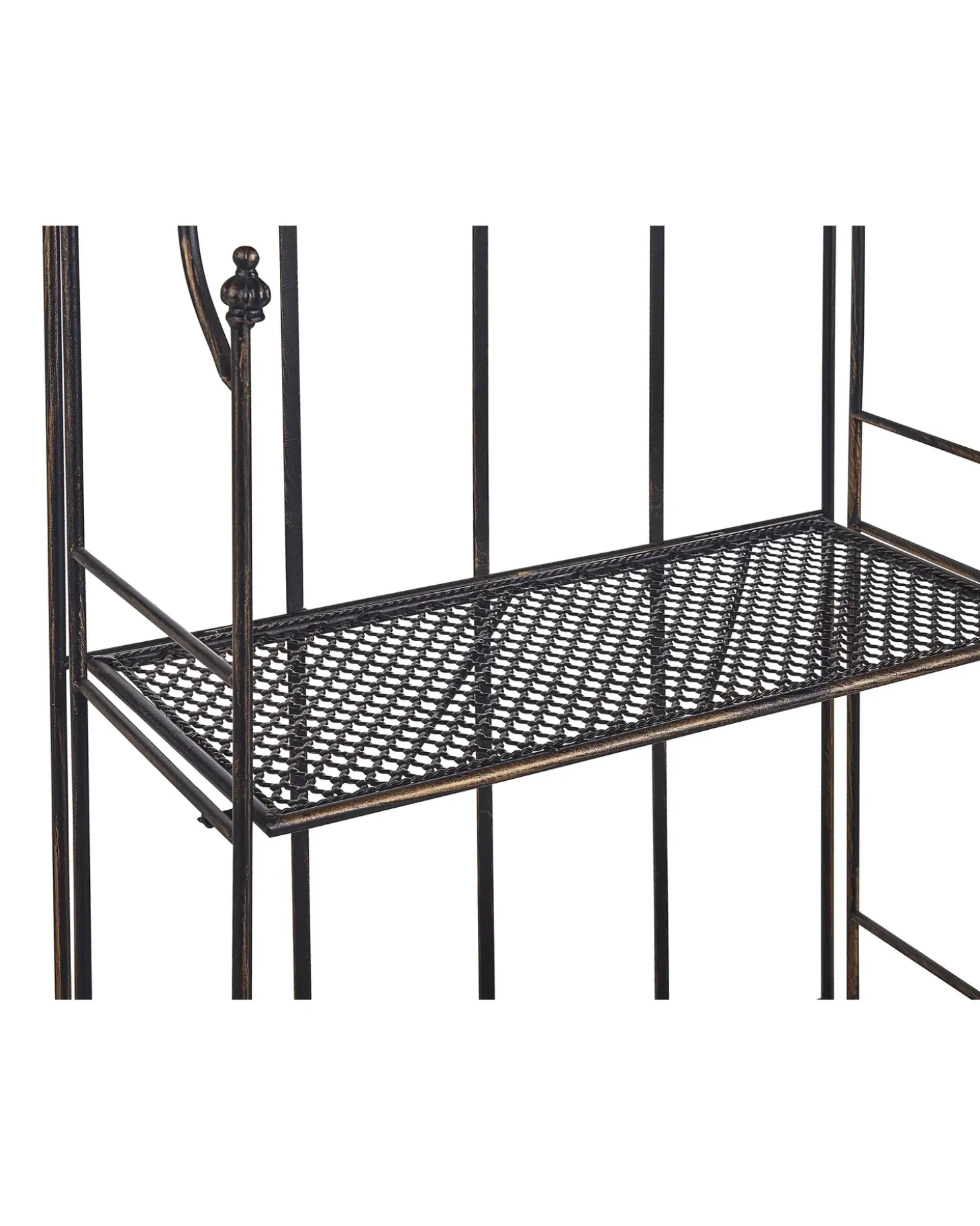 Reol ISERNIA Metal 155 cm 61 cm Sort