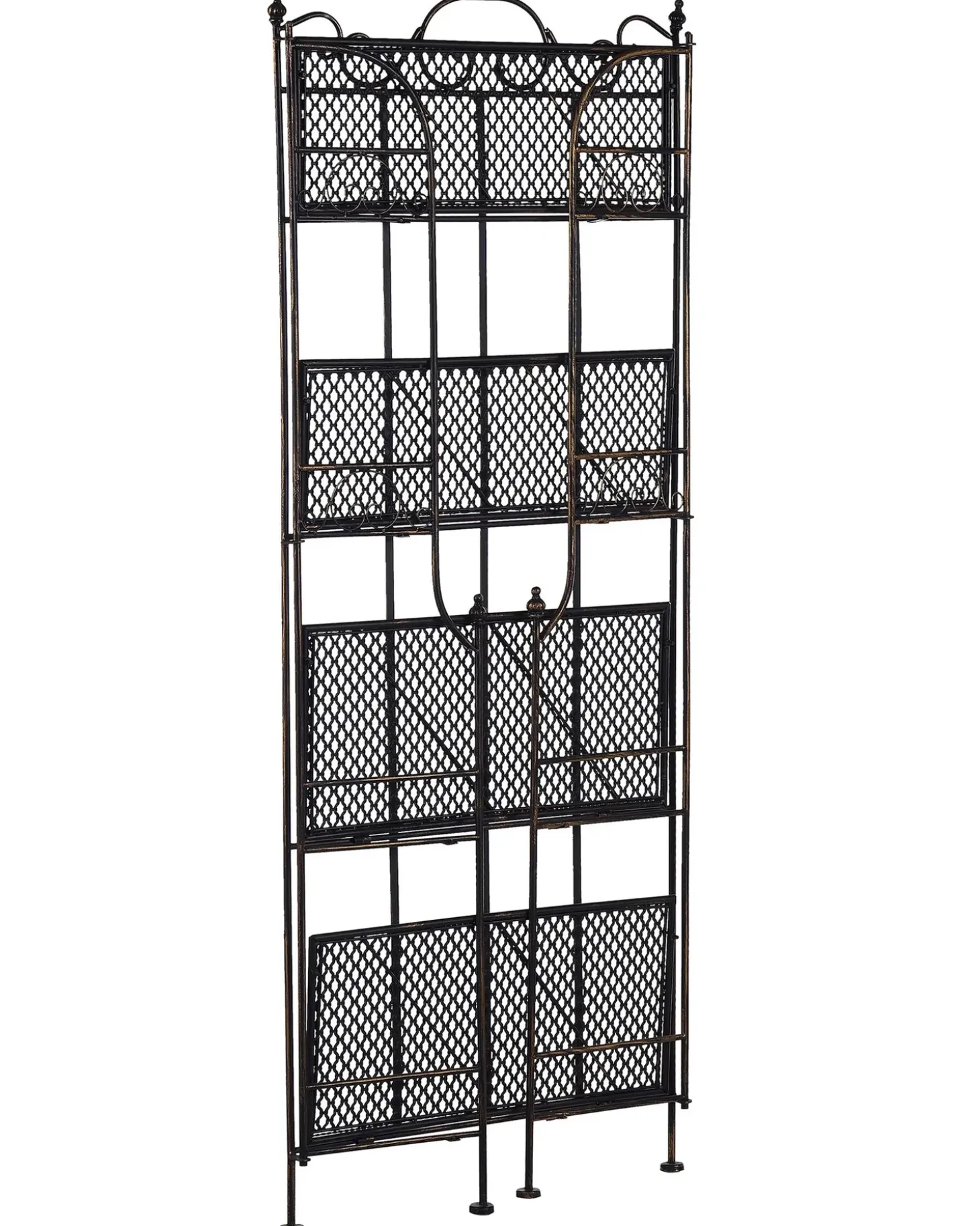 Reol ISERNIA Metal 155 cm 61 cm Sort