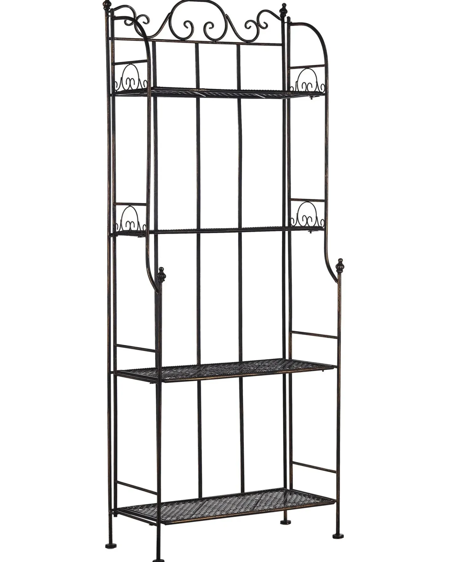 Reol ISERNIA Metal 155 cm 61 cm Sort