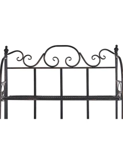 Reol ISERNIA Metal 155 cm 61 cm Sort