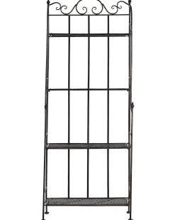 Reol ISERNIA Metal 155 cm 61 cm Sort