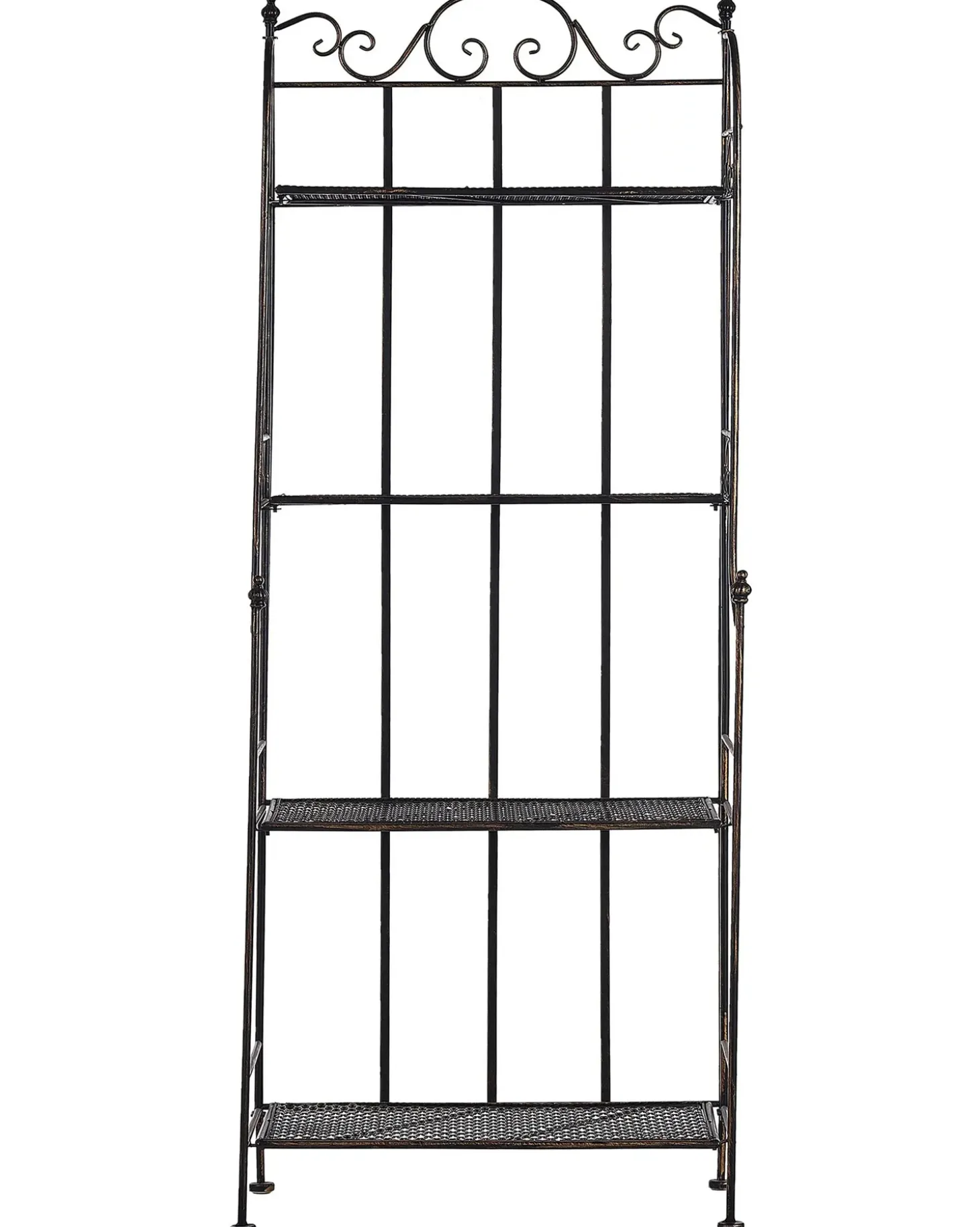 Reol ISERNIA Metal 155 cm 61 cm Sort