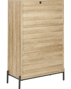 Reol MOINES 135 cm Brun/sort