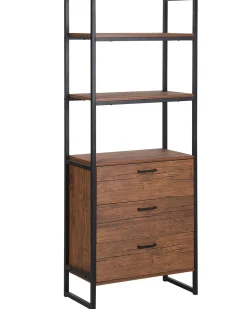 Reol TIFTON 158 cm Mørkebrun