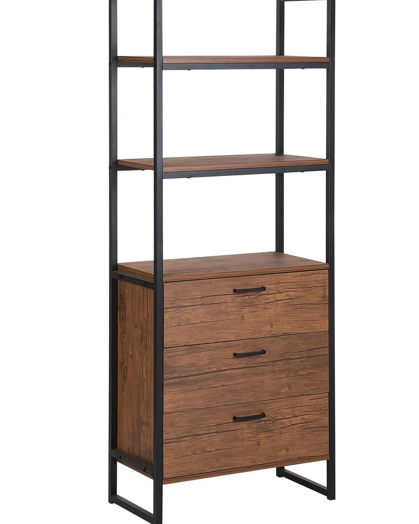 Reol TIFTON 158 cm Mørkebrun