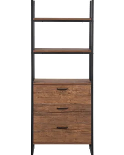 Reol TIFTON 158 cm Mørkebrun