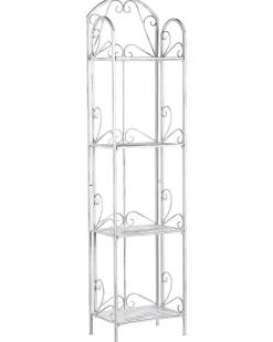 Reol VALDIVIA Metal 166 cm 40 cm Hvid