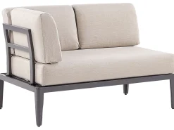 RIMA III 6 personers Have-hjørnesofasæt Venstrevendt Beige Metal