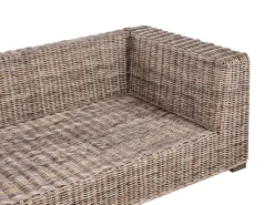 RINELLA 5 personers Have-hjørnesofa med fodskammel Grå Rattan