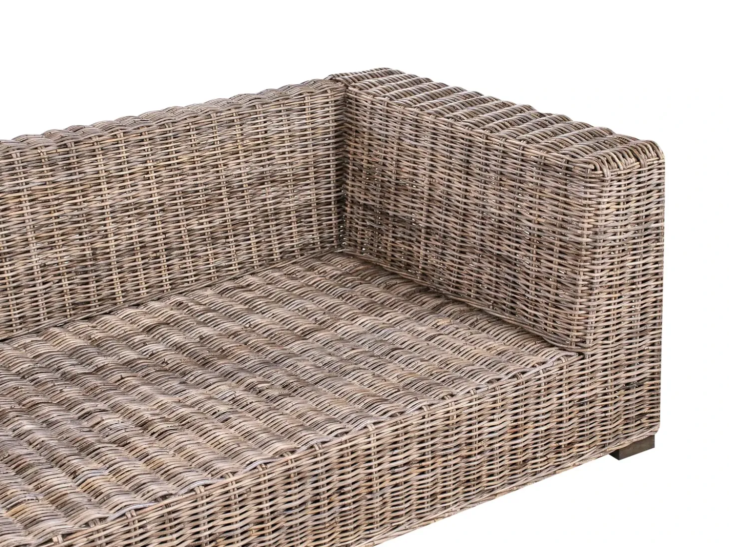 RINELLA 5 personers Have-hjørnesofa med fodskammel Grå Rattan