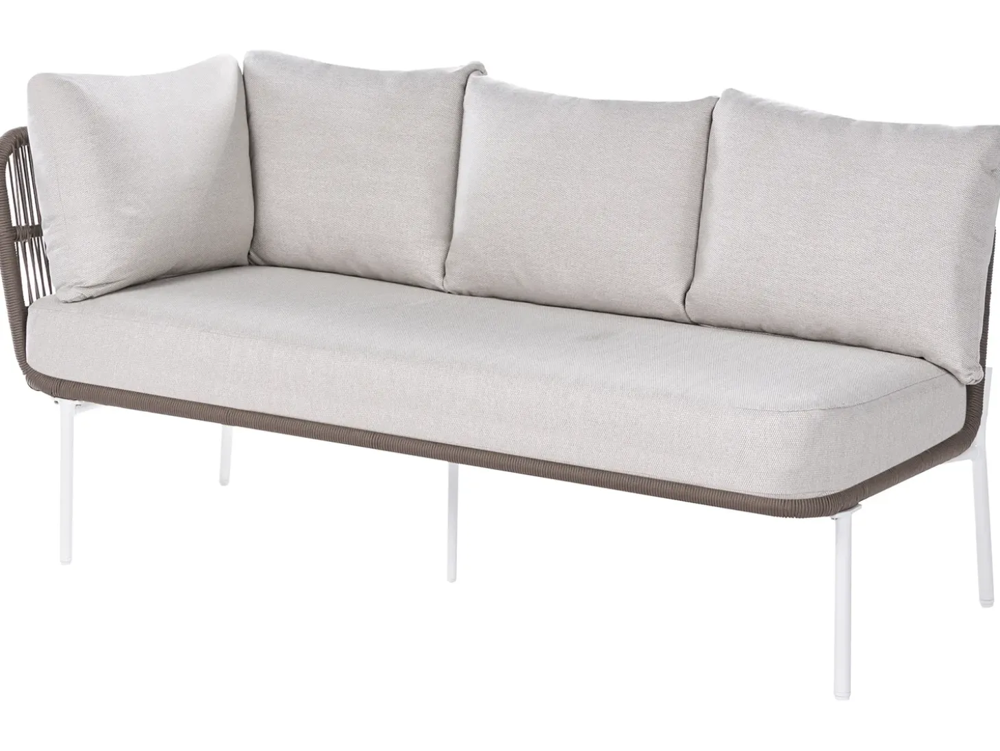 ROBELLA 7 personers havesofasæt Beige med sofabord