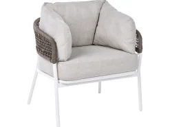 ROBELLA 7 personers havesofasæt Beige med sofabord