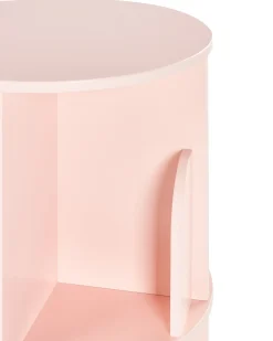Roterende bogreol CANEY 94 cm Pastellrosa