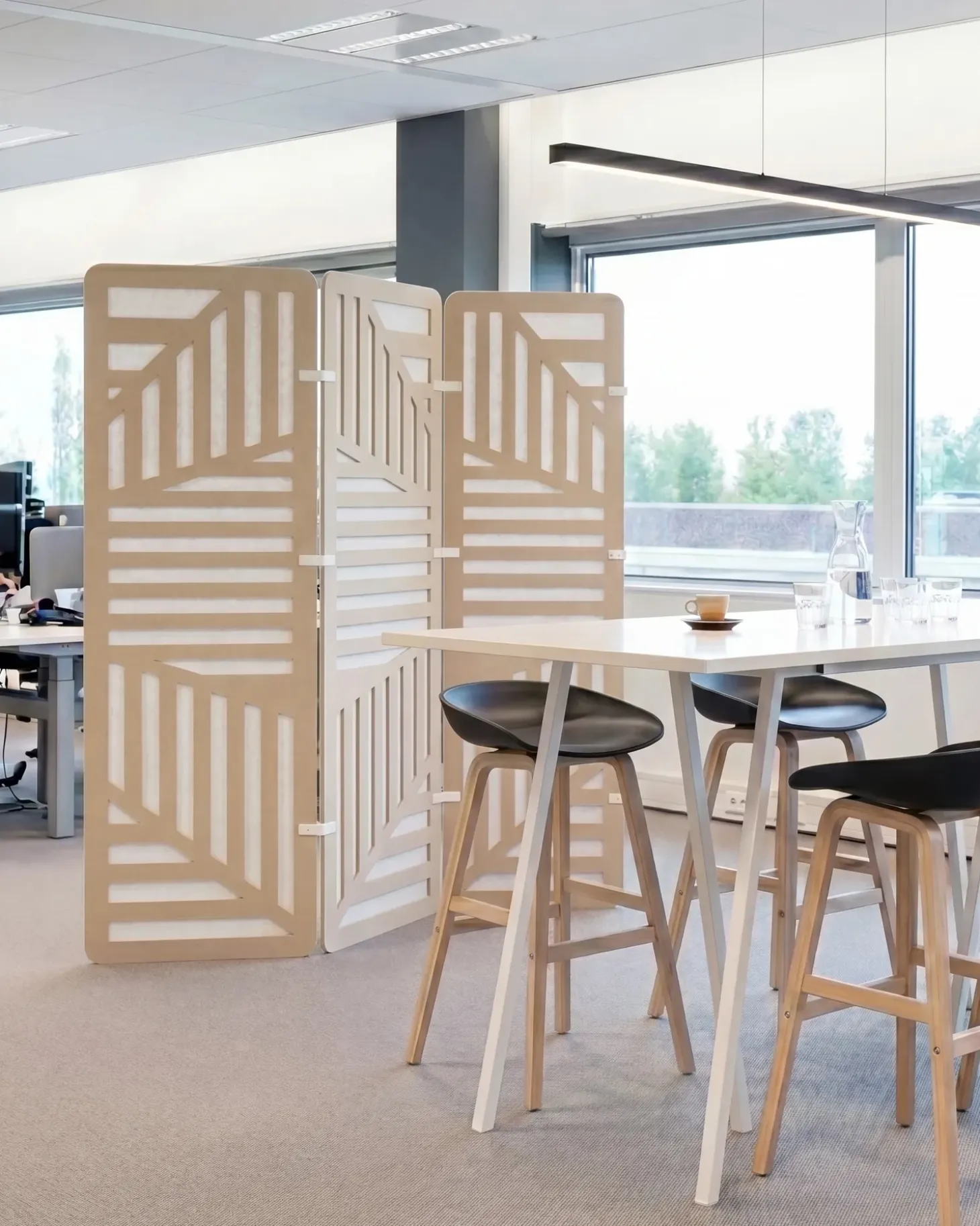 Rumdeler til kontor FUTURA 180 x 180 cm Beige
