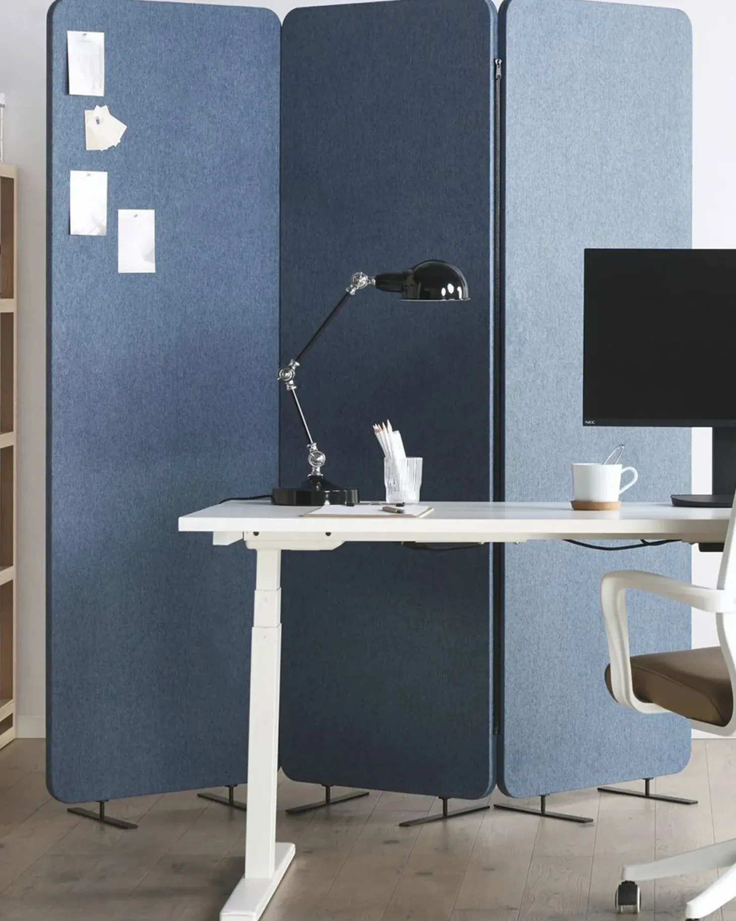 Rumdeler til kontor STANDI 184 x 184 cm Blå