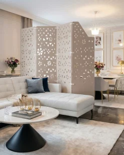 Rumdeler til kontor STARRY 240 x 180 cm Lys Beige