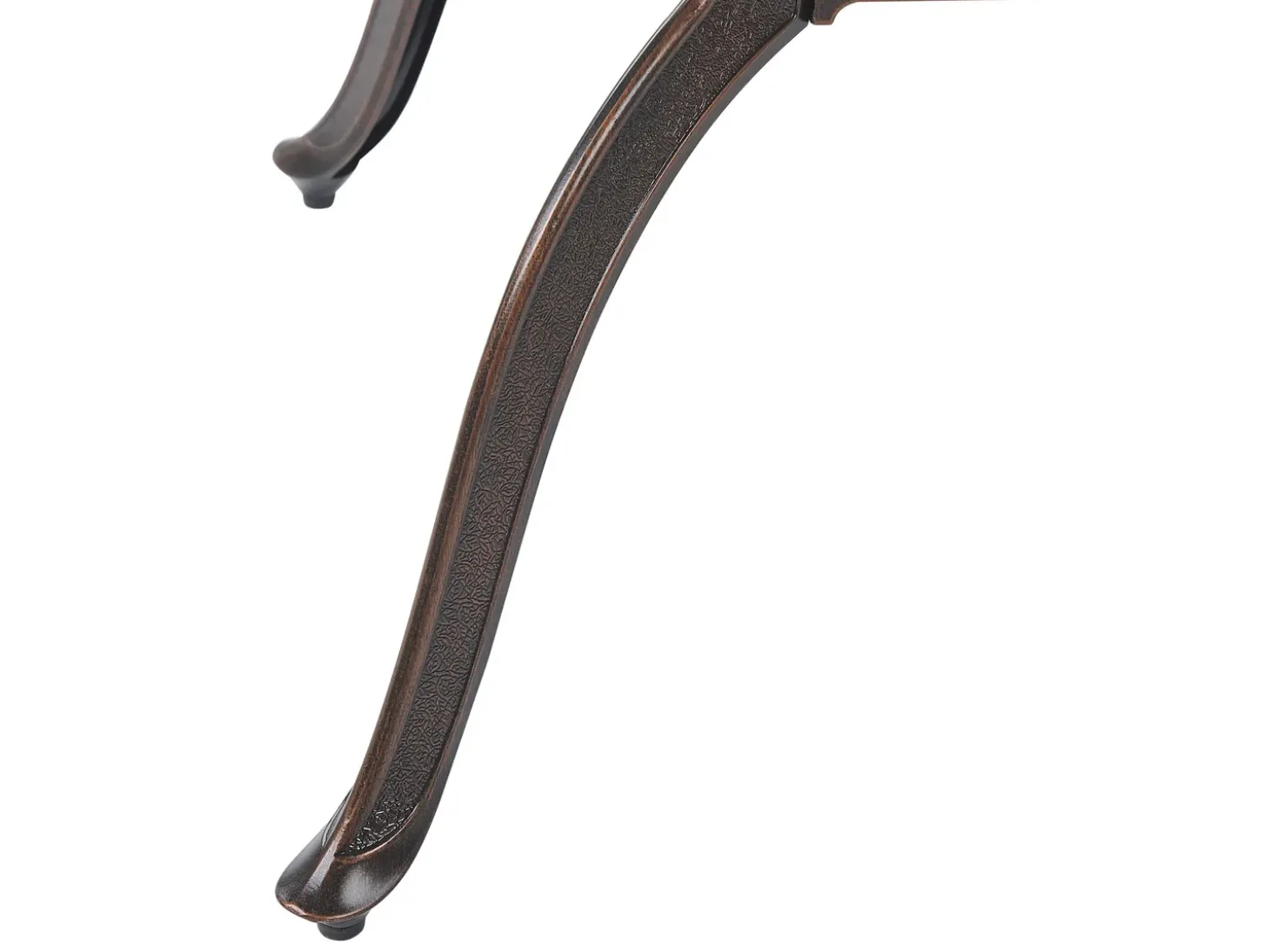 SALENTO 4 personers Havemøbelsæt Mørkebrun Metal med parasol (16 variant)