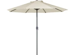 SALENTO 4 personers Havemøbelsæt Mørkebrun Metal med parasol (16 variant)