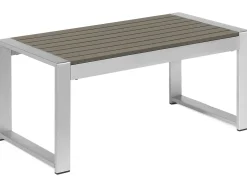 SALERNO 4 personers Loungesæt med bord Mørkegrå Metal
