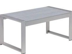 SALERNO 4 personers Loungesæt med bord Lysegrå Metal