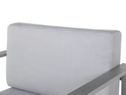 SALERNO 4 personers Loungesæt med bord Lysegrå Metal