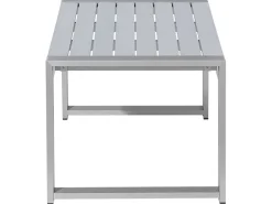 SALERNO 4 personers Loungesæt med bord Lysegrå Metal