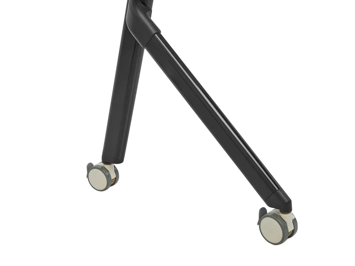 Sammenklappeligt skrivebord BENDI Hvid 180 cm 60 cm med hjul