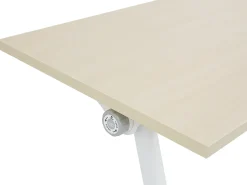 Sammenklappeligt skrivebord BENDI Lysebrun 180 cm 60 cm med hjul