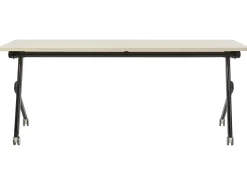 Sammenklappeligt skrivebord BENDI Lysebrun 180 cm 60 cm med hjul