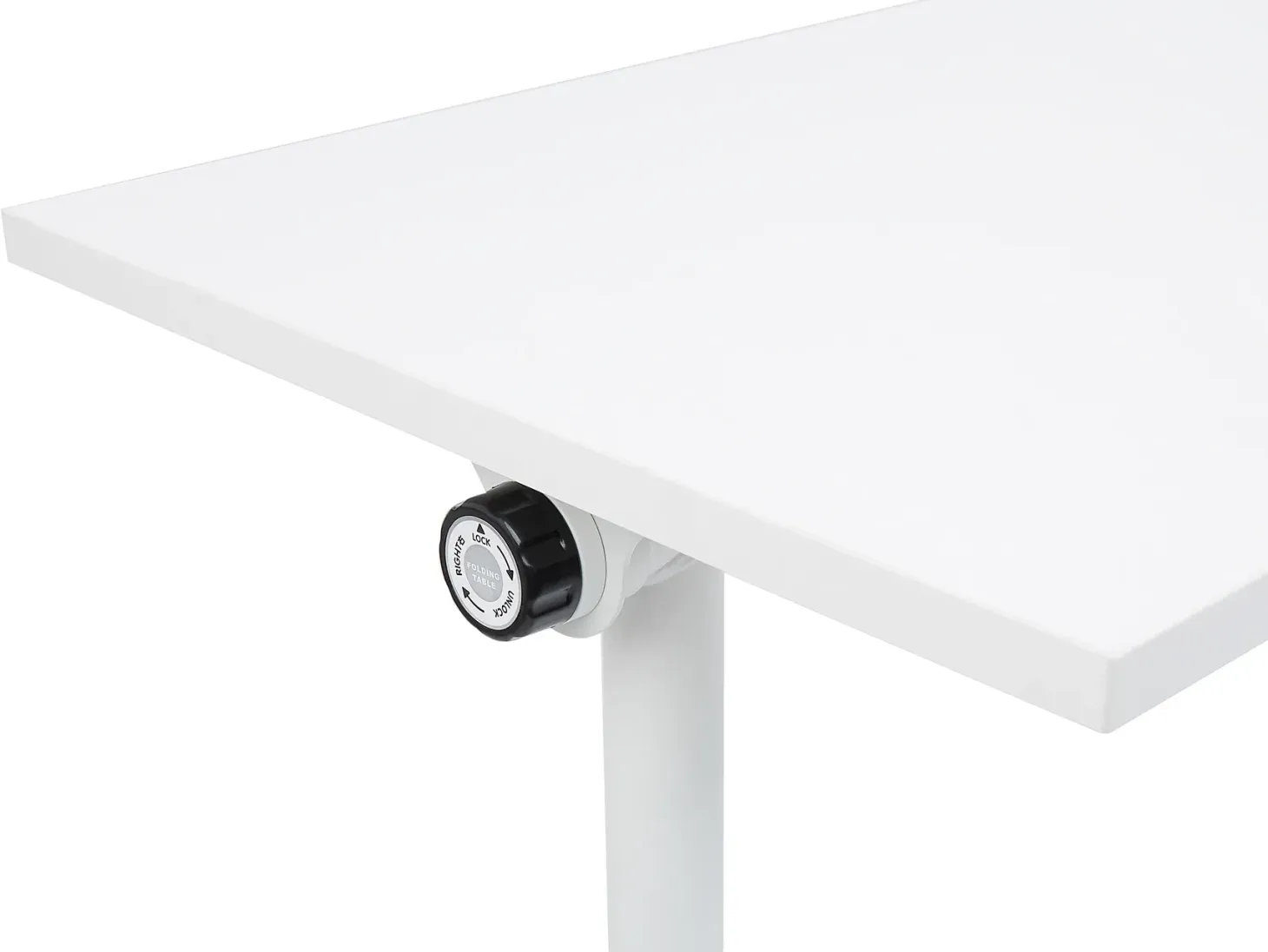 Sammenklappeligt skrivebord CAVI Hvid 180 cm 60 cm med hjul
