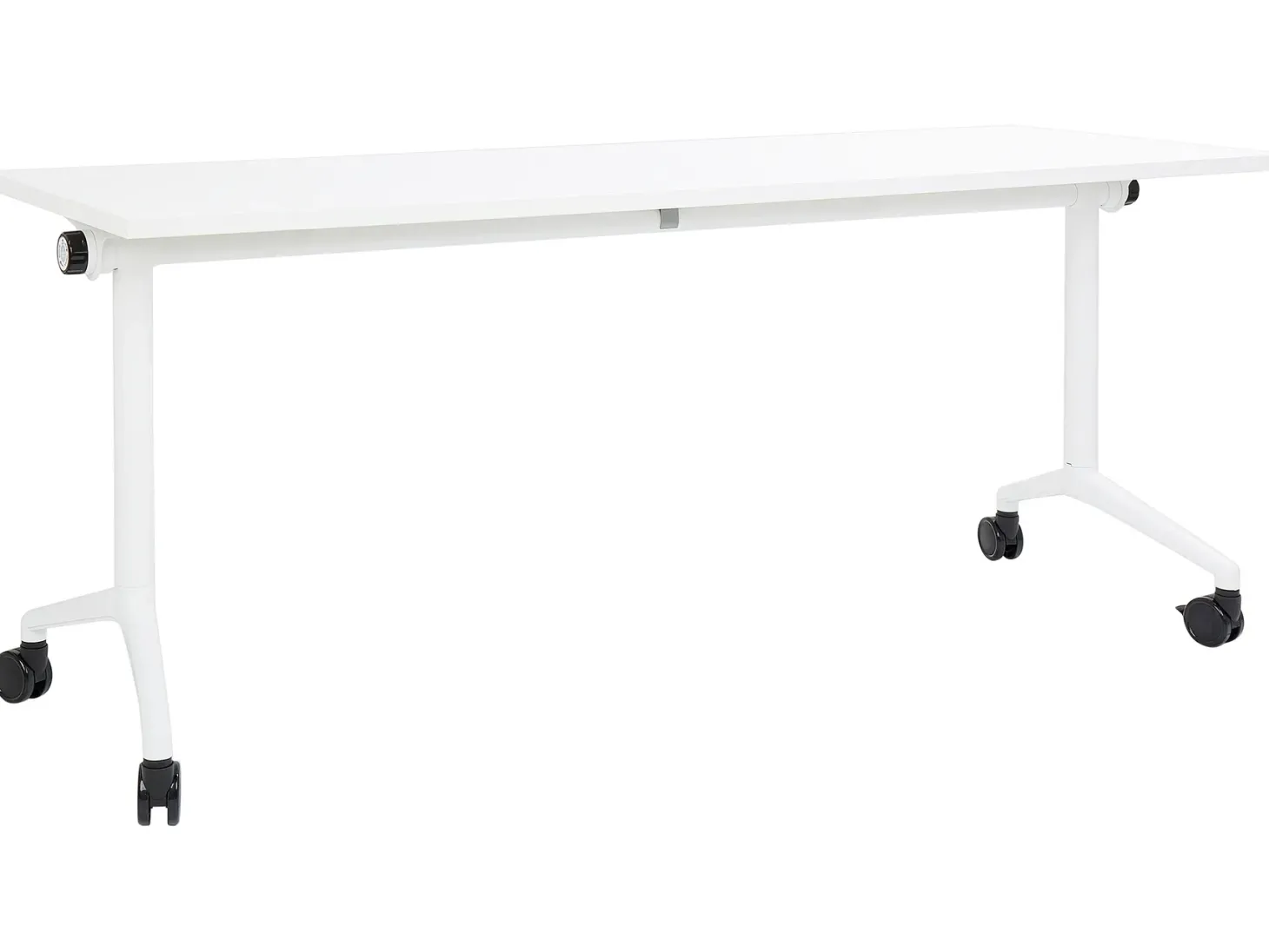 Sammenklappeligt skrivebord CAVI Hvid 180 cm 60 cm med hjul