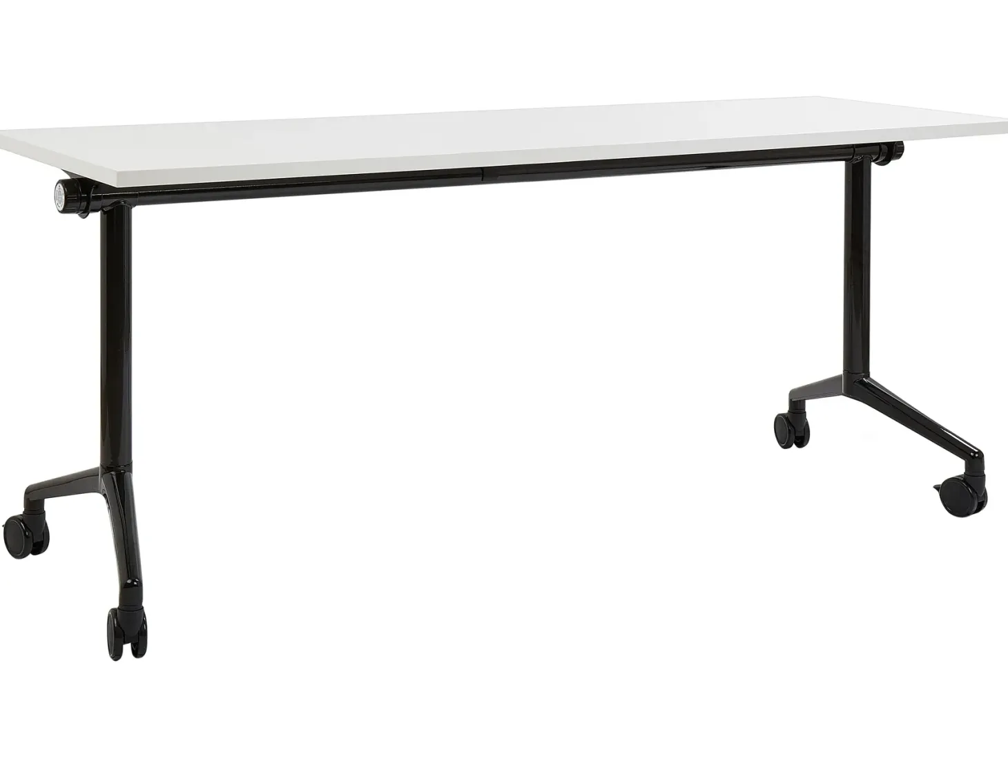 Sammenklappeligt skrivebord CAVI Hvid 180 cm 60 cm med hjul
