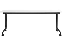 Sammenklappeligt skrivebord CAVI Hvid 180 cm 60 cm med hjul