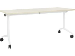 Sammenklappeligt skrivebord CAVI Lysebrun 180 cm 60 cm med hjul
