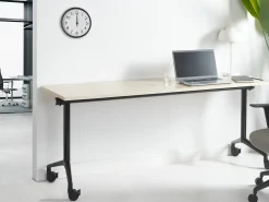 Sammenklappeligt skrivebord CAVI Lysebrun 180 cm 60 cm med hjul