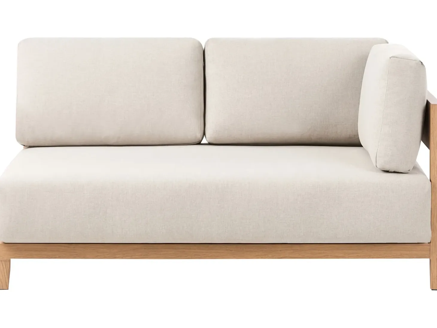 SAMPIERI 2 personers Havesofa med bord Lysebrun Metal