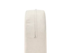 SAMPIERI 2 personers Havesofa med bord Lysebrun Metal