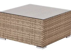 SANO 4 personers Have-hjørnesofasæt Højrevendt Naturlig PE-rattan