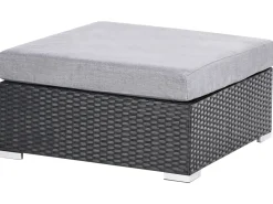 SANO 4 personers Have-hjørnesofasæt Venstrevendt Sort PE-rattan