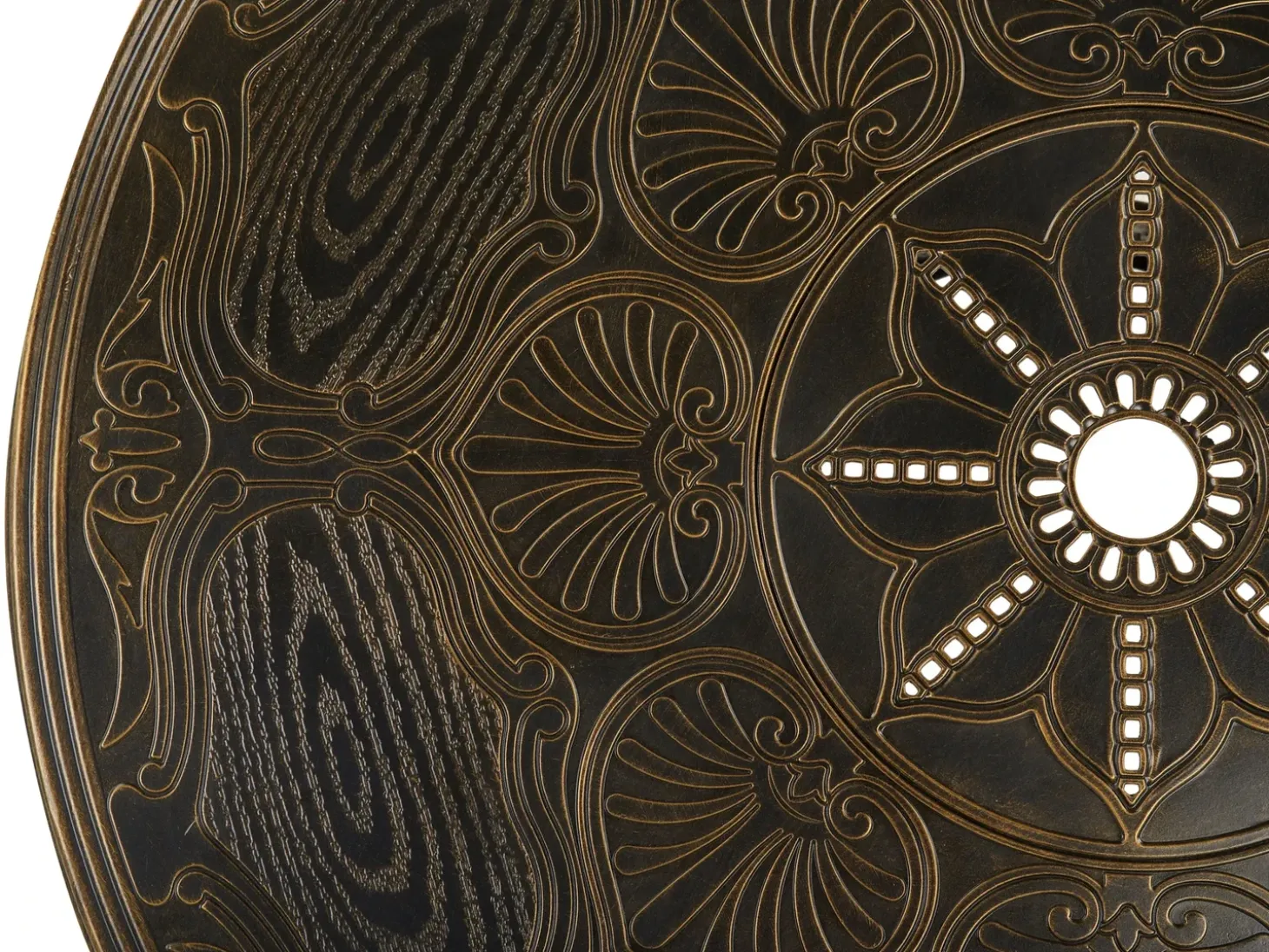 SAPRI 4 personers Havemøbelsæt Mørkebrun Metal med parasol (16 variant)