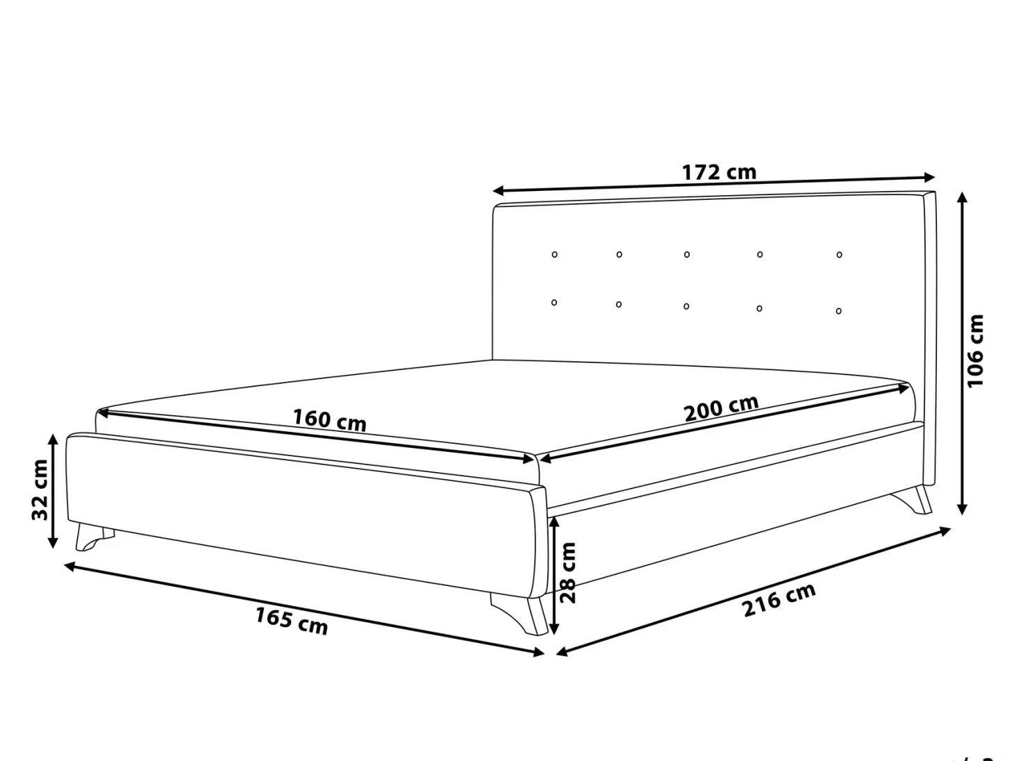 Seng AMBASSADOR 160 x 200 cm Beige