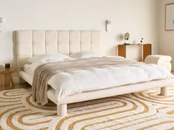 Seng Boucle CRESSAT 180 x 200 cm Cremehvid