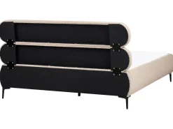 Seng Boucle LESSAY 180 x 200 cm Brungrå