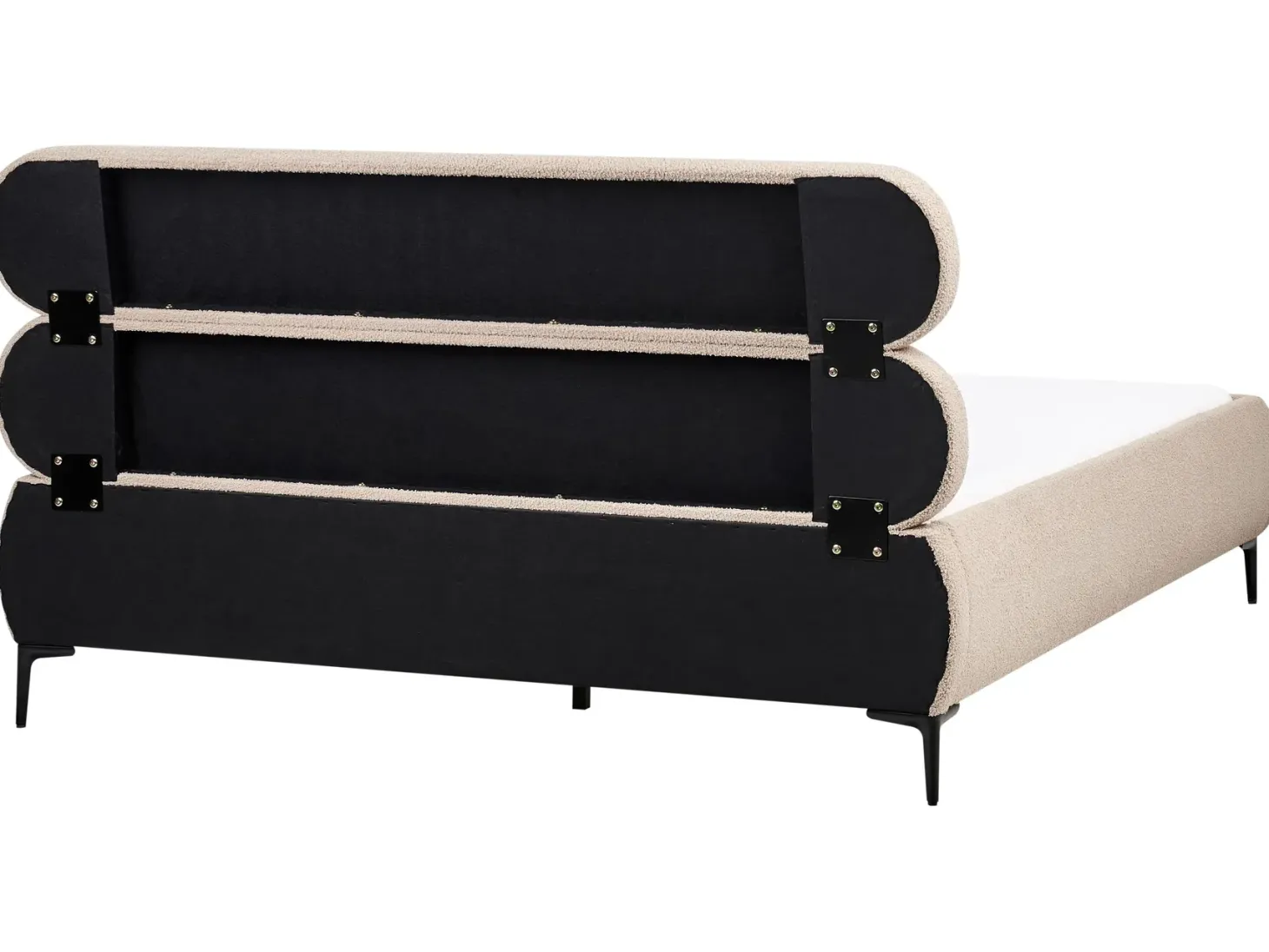 Seng Boucle LESSAY 180 x 200 cm Brungrå