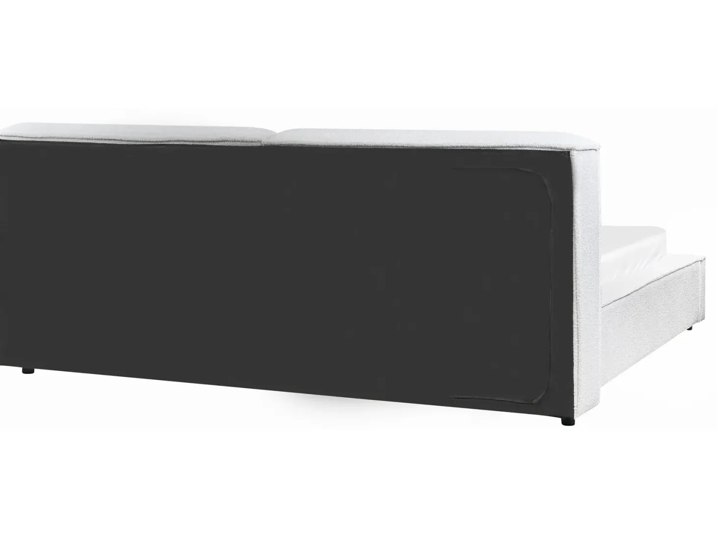 Seng Boucle LINARDS 180 x 200 cm Hvid